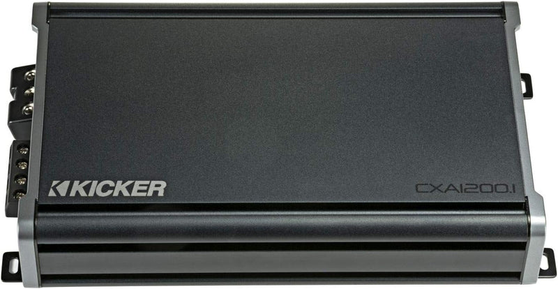 KICKER CXA 1200W Mono Class D Subwoofer Amplifier + CXARC Remote Bass Control Bundle