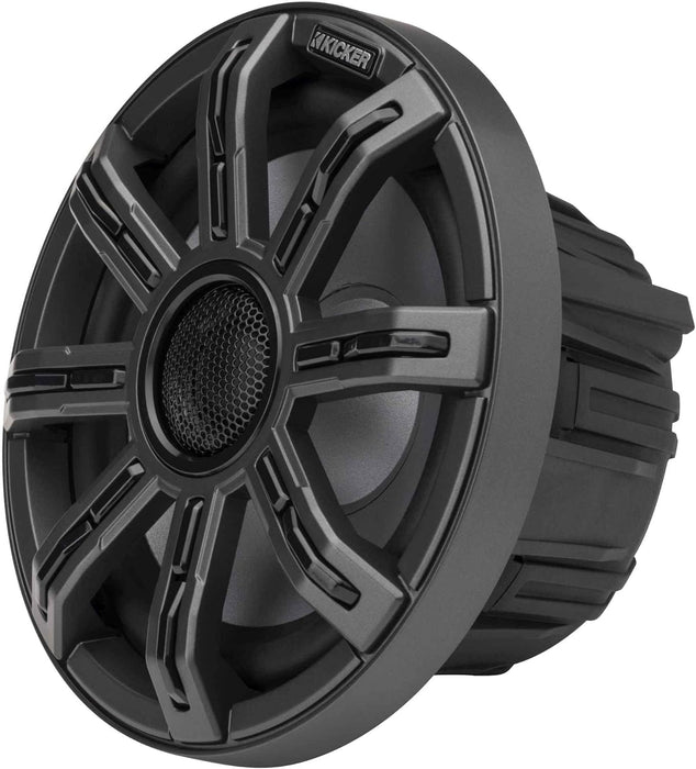 51MSC8 KICKER Premium 8" Marine Coaxial 2-Way Waterproof Speakers w/LED's MSC8 200W RMS 4 Ohm (Pair)