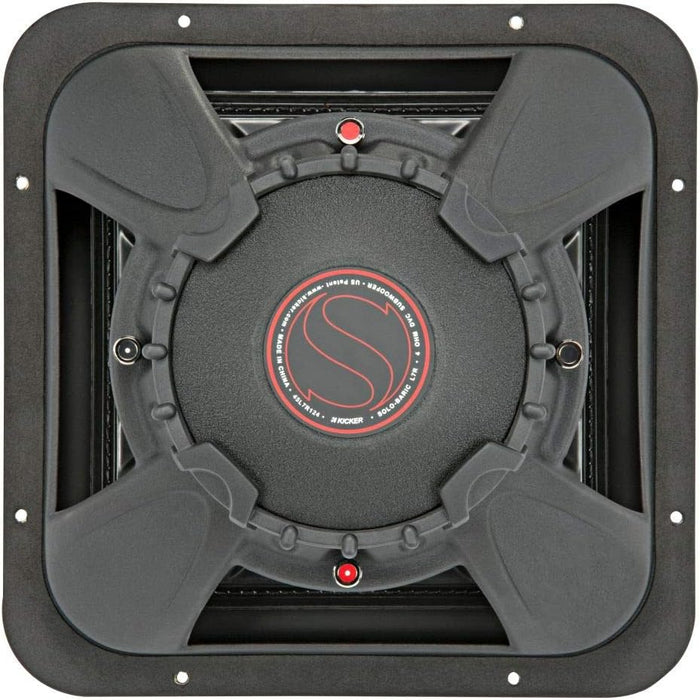 45L7R122 KICKER 12" L7R Solo-Baric Square Subwoofer Sub 600W RMS 2 Ohm DVC