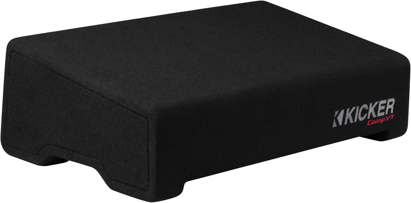 52CVTDF122 KICKER 12" CompVT Subwoofer Single Loaded Down Firing Enclosure 400W RMS 2 Ohm