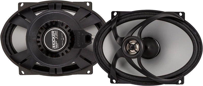 48PSC574 KICKER PS Series 5x7" Powersports 2-Way Coaxial Speakers 60W RMS for Motorcycle Harley Davidson Saddlebag ATV UTV RZR (4 Ohm) Pair