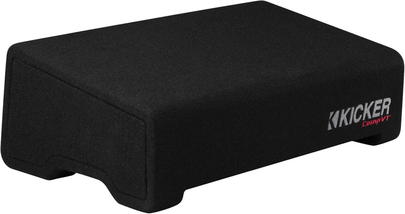 52CVTDF102 KICKER 10" CompVT Subwoofer Single Loaded Down Firing Enclosure 350W RMS 2 Ohm