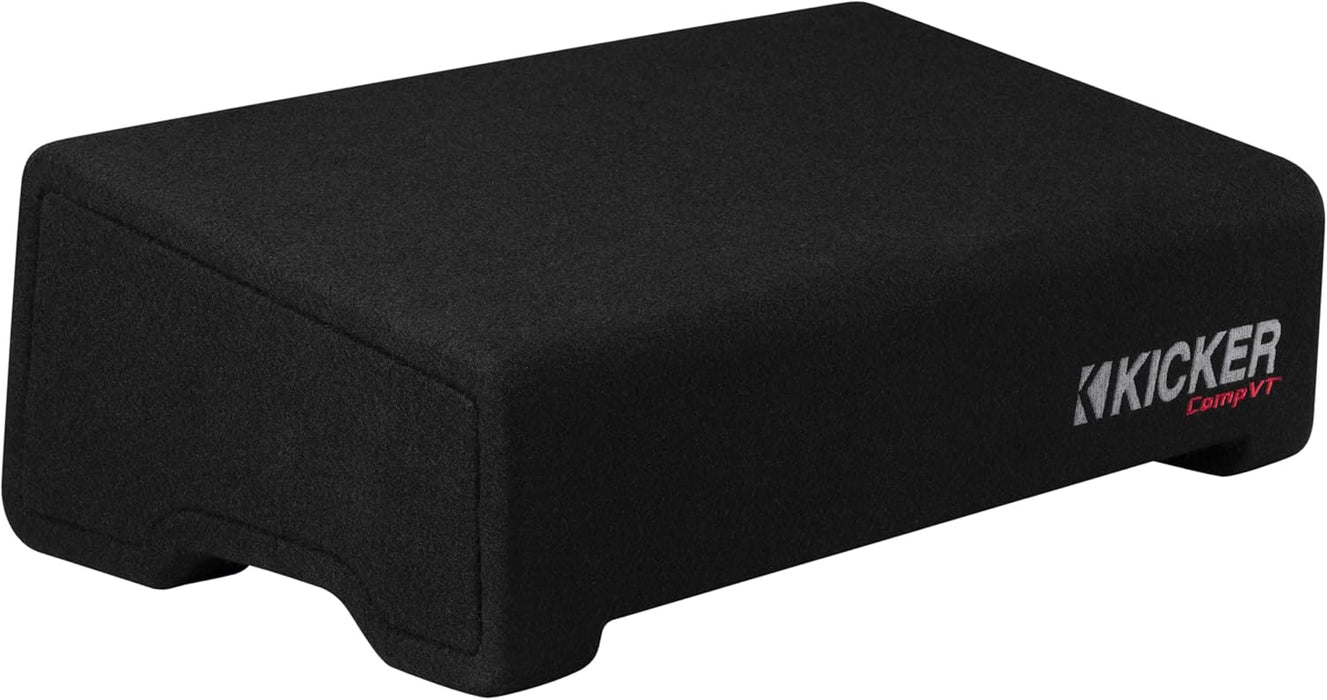 52CVTDF102 KICKER 10" CompVT Subwoofer Single Loaded Down Firing Enclosure 350W RMS 2 Ohm