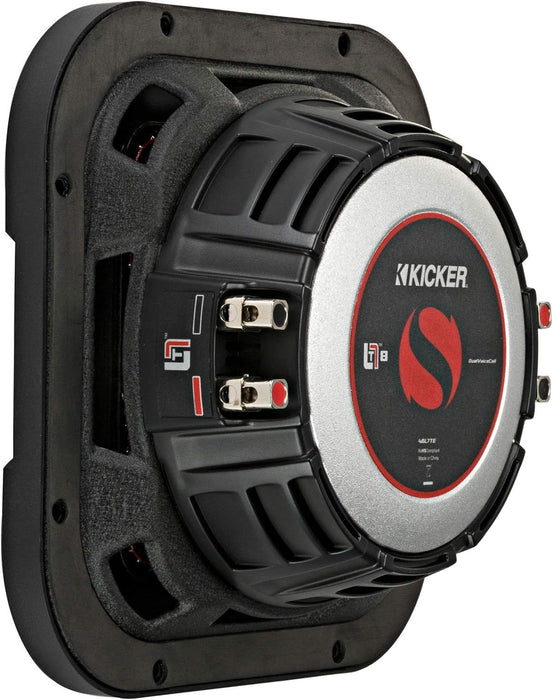 46L7T82 KICKER 8" L7T Thin Solo-Baric Square Subwoofer Sub 350W RMS 2 Ohm DVC