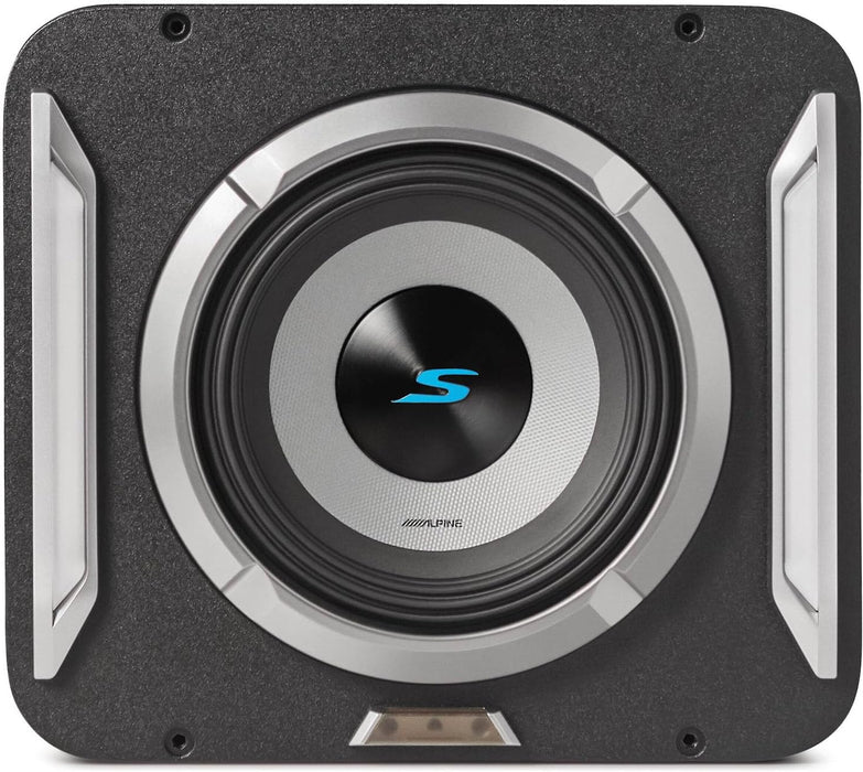 S2-SB12 Alpine Halo PrismaLink S-Series 12" Subwoofer Sub Single Loaded Wedge Enclosure w/RGB LED Lighting 600W RMS 2 Ohm