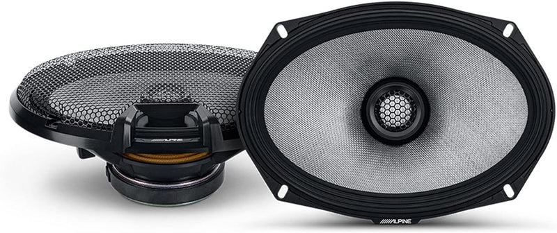 R2-S69 Alpine R-Series 6x9" High-Resolution Coaxial 2-Way Speakers 100W RMS 4 Ohm Car Audio (Pair)