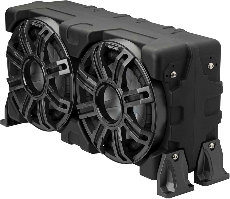 51MWLE102 KICKER 10" Premium Marine Loaded Subwoofer Enclosure w/ Passive Radiator 400W RMS 2 Ohm