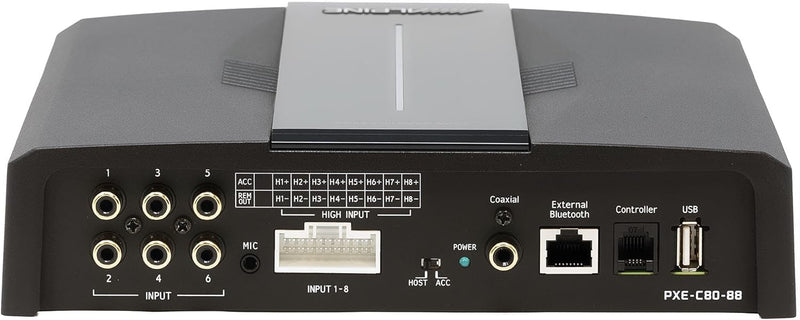 PXE-C80-88 Alpine OPTIM8 8-Channel Hi-Res Digital Sound Processor w/ Built-In Amplifier 50W x 6 @2 Ohm + 300W x 2 @2 Ohm