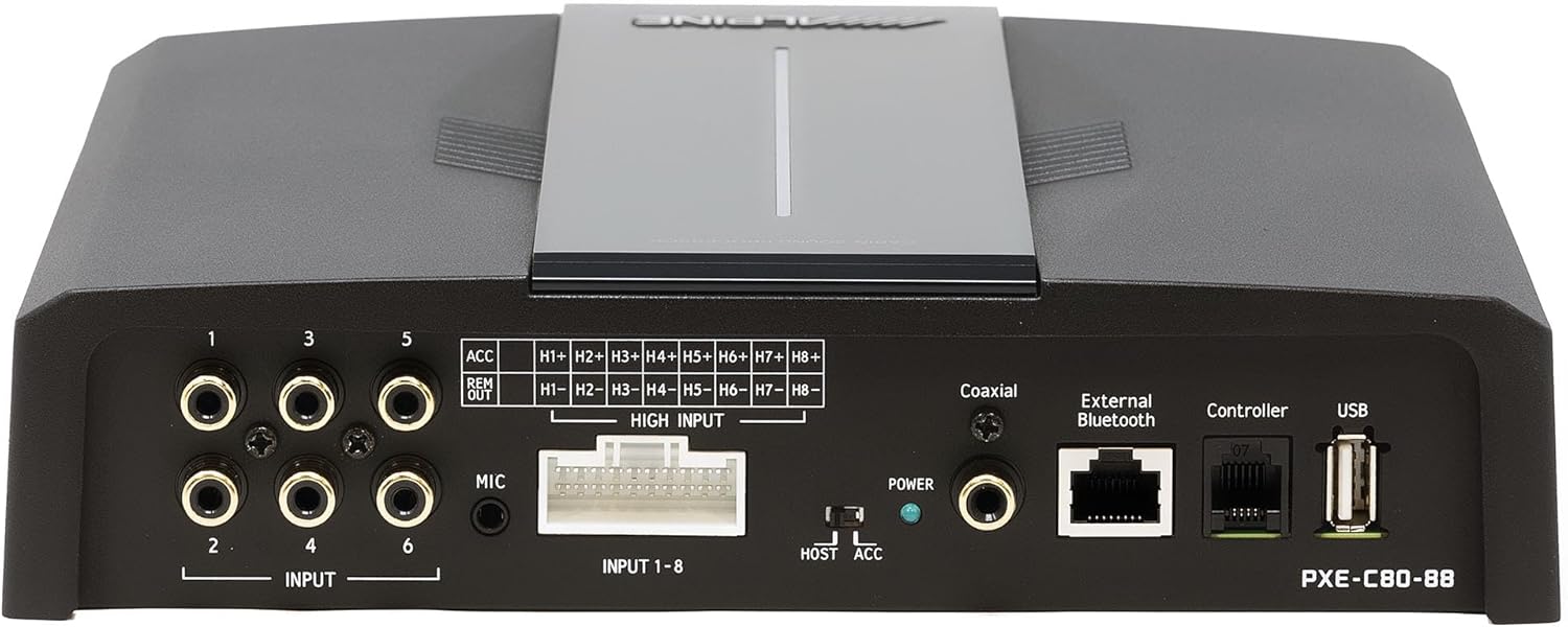 PXE-C80-88 Alpine OPTIM8 8-Channel Hi-Res Digital Sound Processor w/ Built-In Amplifier 50W x 6 @2 Ohm + 300W x 2 @2 Ohm