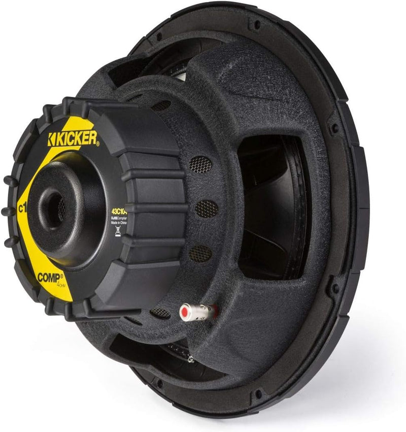 43C104 KICKER 10" Comp Subwoofer Sub 150W RMS 4 Ohm SVC