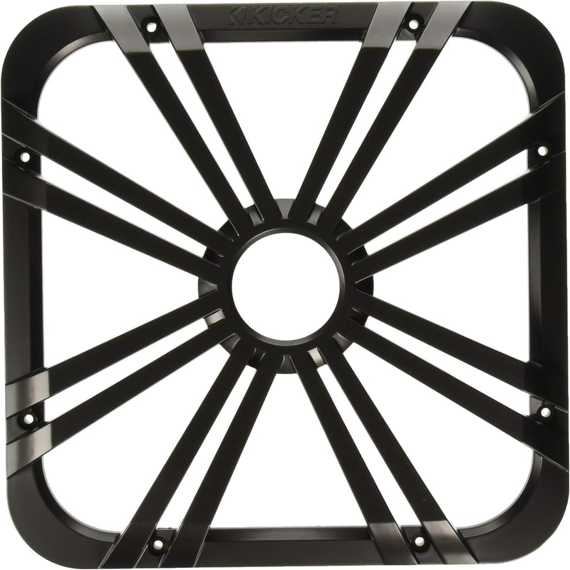11L712GLC KICKER 12" Charcoal Grille w/LEDs for Square L7 Solo-Baric Subwoofer Sub