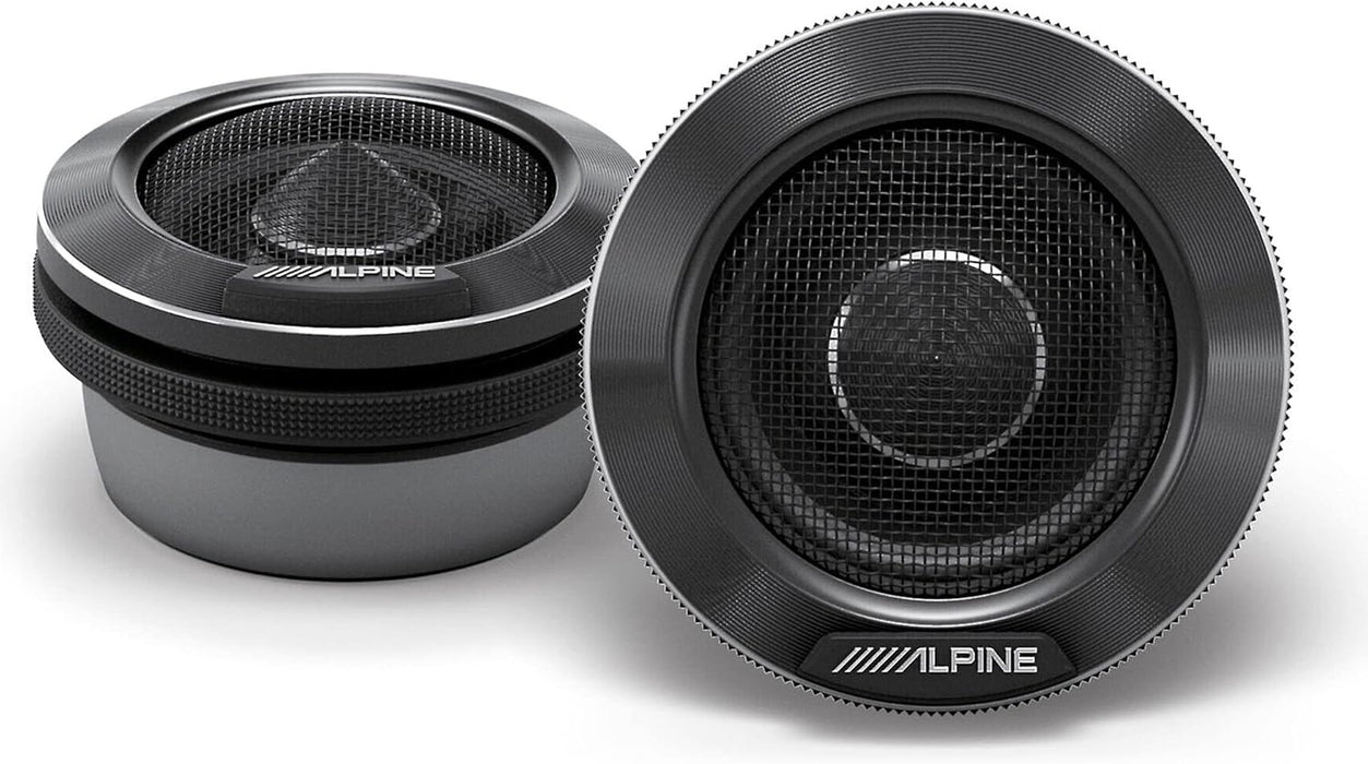 HDZ-653 Alpine Status 6.5" Hi-Res 3-Way Component Speaker Set 100W RMS 4 Ohm Car Audio (Pair)