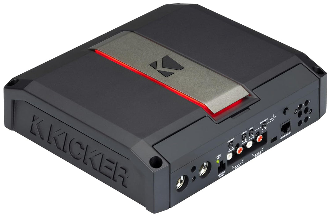 51LX16501 KICKER LX-Series 1650.1 Premium Mono Class D Car Audio Subwoofer Amplifier 1650W RMS 1 Ohm Stable