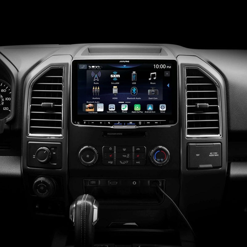 iLX-F509 Alpine Halo9 Multimedia Receiver 9” Floating HD Touchscreen Display Hi-Res Audio Head Unit with Wireless CarPlay and Wireless Android Auto HDMI iDatalink Maestro