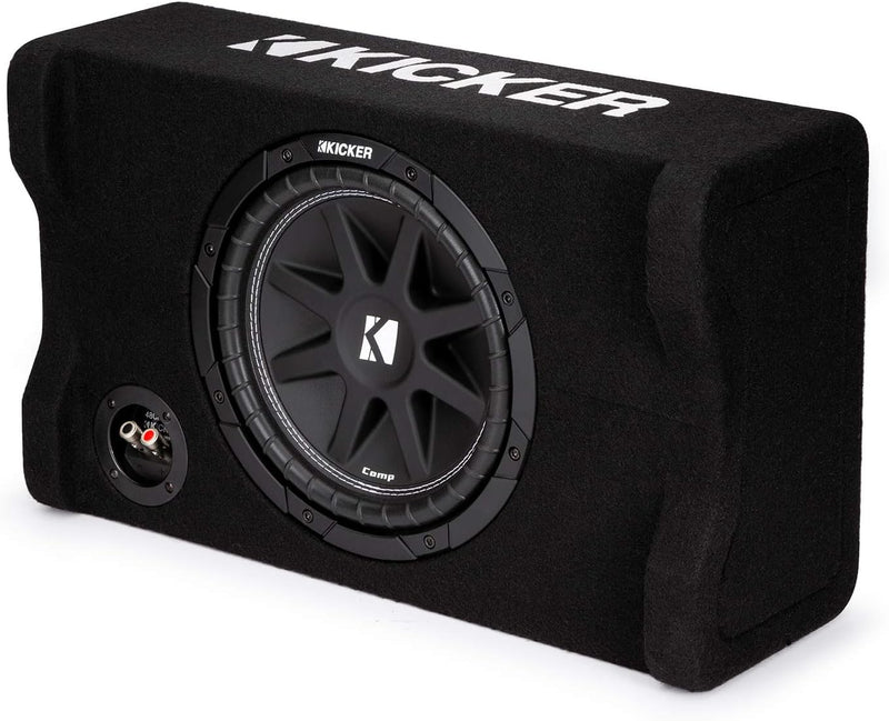 48CDF104 KICKER 10" Comp Subwoofer Single Loaded Down Firing Enclosure 150W RMS 4 Ohm