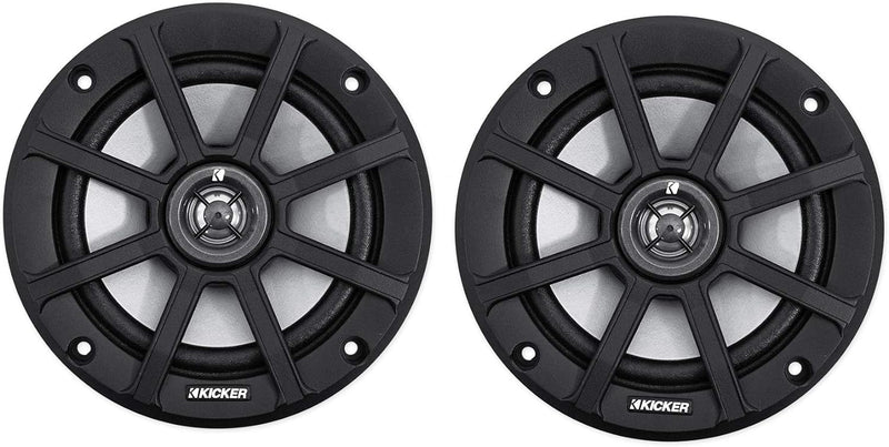 51PSC652 KICKER PS Series 6.5" Powersports 2-Way Coaxial Speakers 60W RMS for Polaris Motorcycle ATV UTV RZR (2 Ohm) Pair