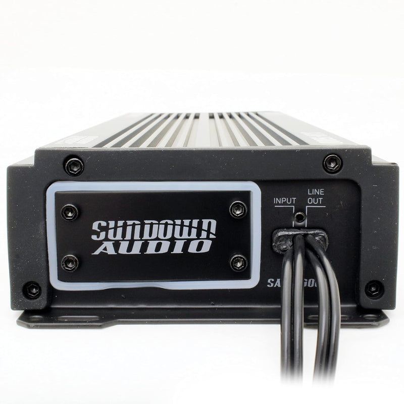 PS-SAMv21500 Sundown Audio Marine Powersports SAMv.2 1500D Micro Subwoofer Mono Class D Amplifier 1500W RMS 1 Ohm Waterproof IP67