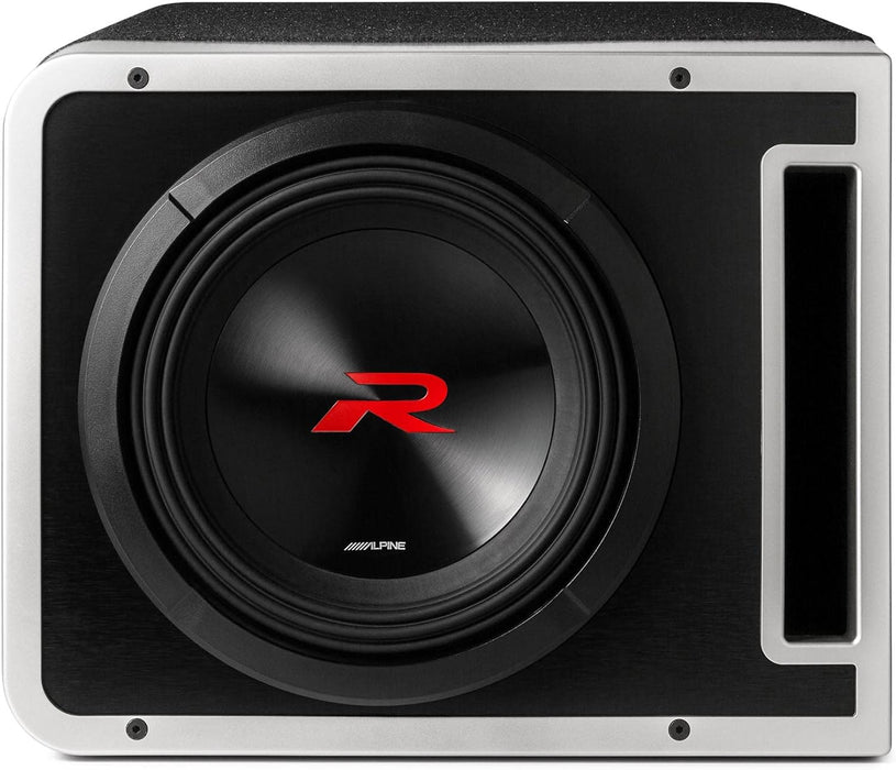 R2-SB10V Alpine Halo R-Series 10" Subwoofer Sub Single Loaded Ported Enclosure 750W RMS 2 Ohm Linkable