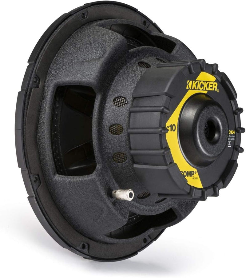 43C104 KICKER 10" Comp Subwoofer Sub 150W RMS 4 Ohm SVC