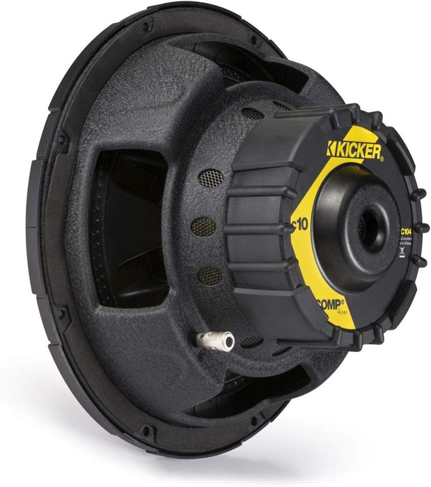 43C104 KICKER 10" Comp Subwoofer Sub 150W RMS 4 Ohm SVC