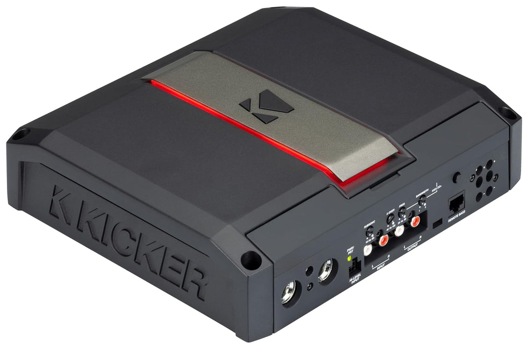 51LX12501 KICKER LX-Series 1250.1 Premium Mono Class D Car Audio Subwoofer Amplifier 1250W RMS 1 Ohm Stable