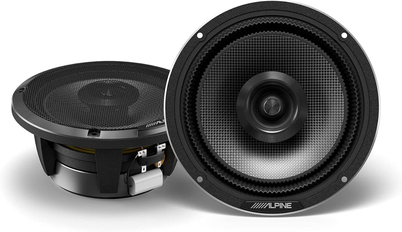 HDZ-65 Alpine Status 6.5" Hi-Res Coaxial 2-Way Speakers 100W RMS 4 Ohm Car Audio (Pair)