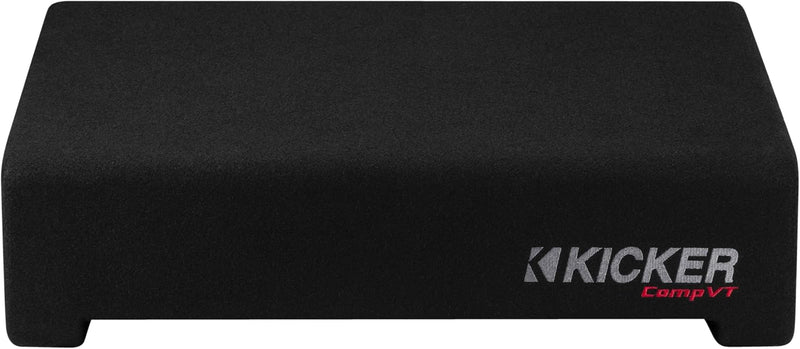 52CVTDF122 KICKER 12" CompVT Subwoofer Single Loaded Down Firing Enclosure 400W RMS 2 Ohm