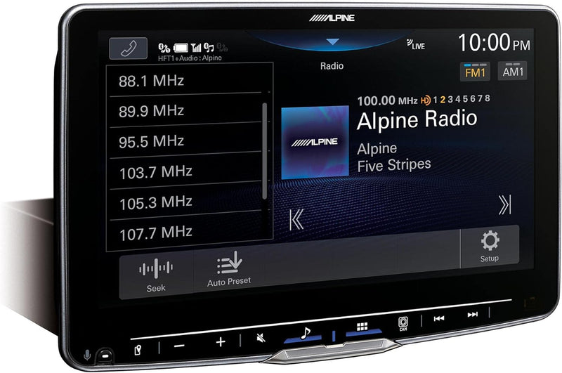 iLX-F509 Alpine Halo9 Multimedia Receiver 9” Floating HD Touchscreen Display Hi-Res Audio Head Unit with Wireless CarPlay and Wireless Android Auto HDMI iDatalink Maestro