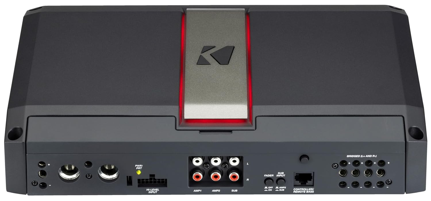 51LX12005 KICKER LX-Series 1200.5 Premium 5-Channel Car Audio Amplifier 125Wx4 4 Ohm, 175Wx4 2 Ohm + Mono 500W 2 Ohm, 700W 1 Ohm