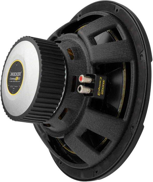 50CWCD124 KICKER 12" CompC Subwoofer Sub 300W RMS 4 Ohm DVC