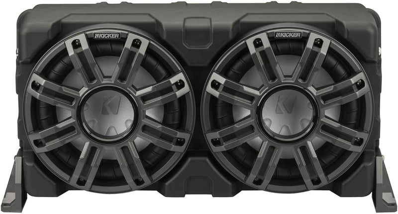 51MWLE102 KICKER 10" Premium Marine Loaded Subwoofer Enclosure w/ Passive Radiator 400W RMS 2 Ohm