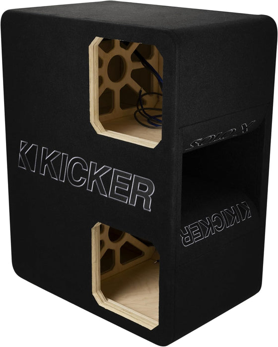 49DUL7X12 KICKER Solo-X 12" L7X Dual Subwoofer Unloaded Enclosure Ported Box