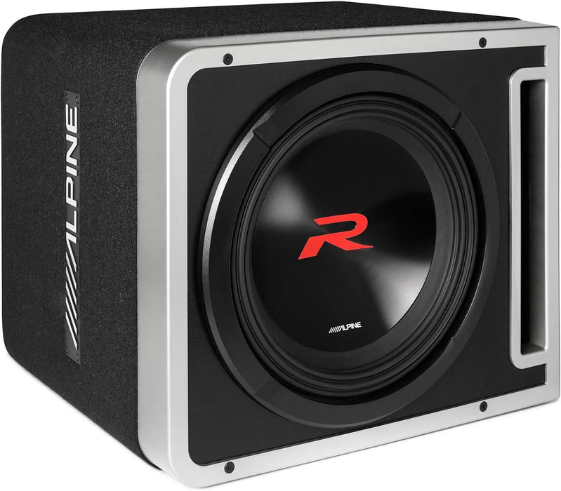 R2-SB12V Alpine Halo R-Series 12" Subwoofer Sub Single Loaded Ported Enclosure 750W RMS 2 Ohm Linkable