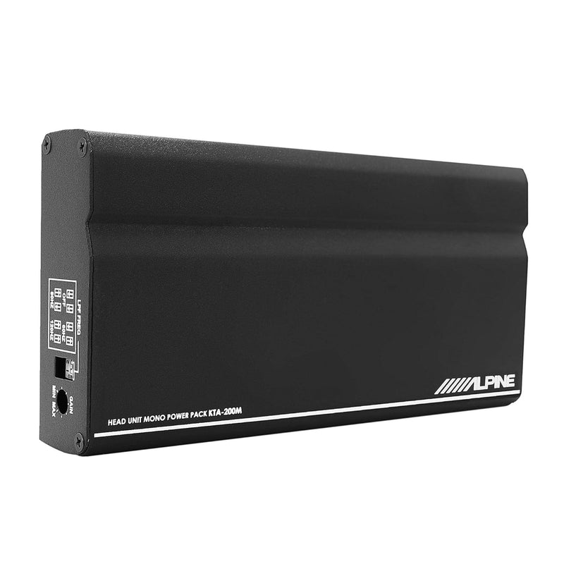 KTA-200M Alpine Power Pack Compact Mono Subwoofer Amplifier 200W RMS at 2-Ohm 400W Peak PowerStack