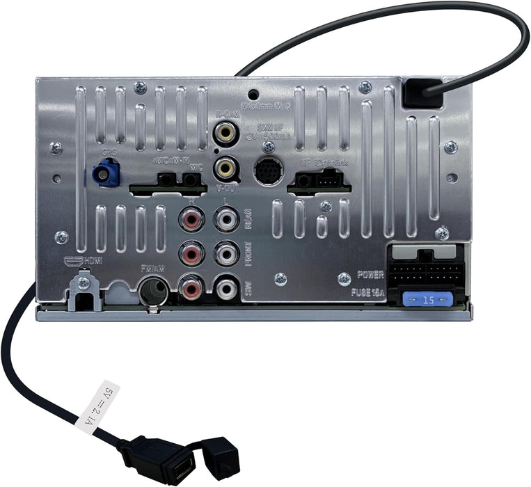 KW-M795BW JVC Digital Multimedia Receiver 6.92” Double-Din Touchscreen Head Unit with Wireless CarPlay and Android Auto, AM/FM, Bluetooth, iDatalink Maestro, SiriusXM Ready, USB Port, Car Radio