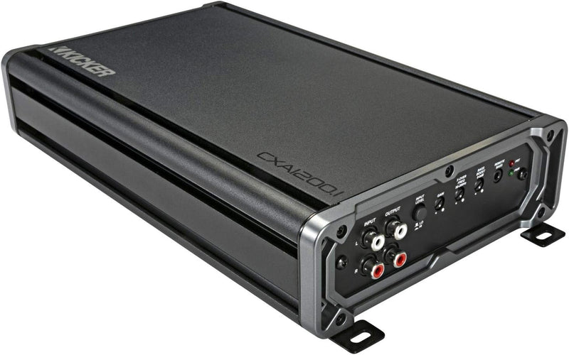 KICKER CXA1200.1 amplifier and CXARC remote bass knob package
