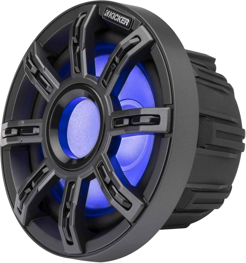 51MSS65 KICKER Premium 6.5" Marine Component 2-Way Waterproof Speakers w/LED's MSS65 100W RMS 4 Ohm (Pair)