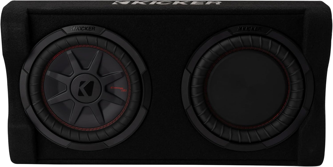 51PTRTP10 KICKER Powered 10" Subwoofer 400W RMS Powered Down Firing Loaded Enclosure