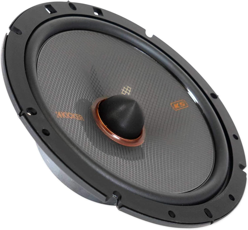51KSS6704 KICKER KS Series 6.75" 6 3/4  Inch Component Speakers 1" Inch Tweeters 125W RMS Car Audio 4 Ohm (Pair)