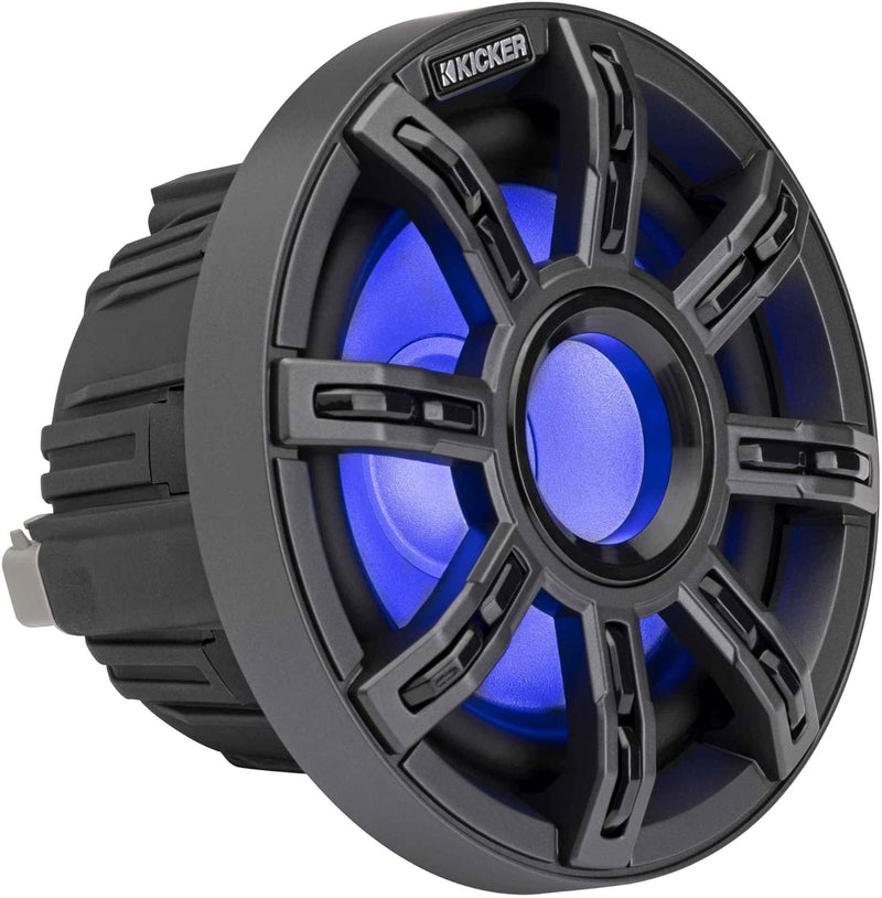 51MSS65 KICKER Premium 6.5" Marine Component 2-Way Waterproof Speakers w/LED's MSS65 100W RMS 4 Ohm (Pair)