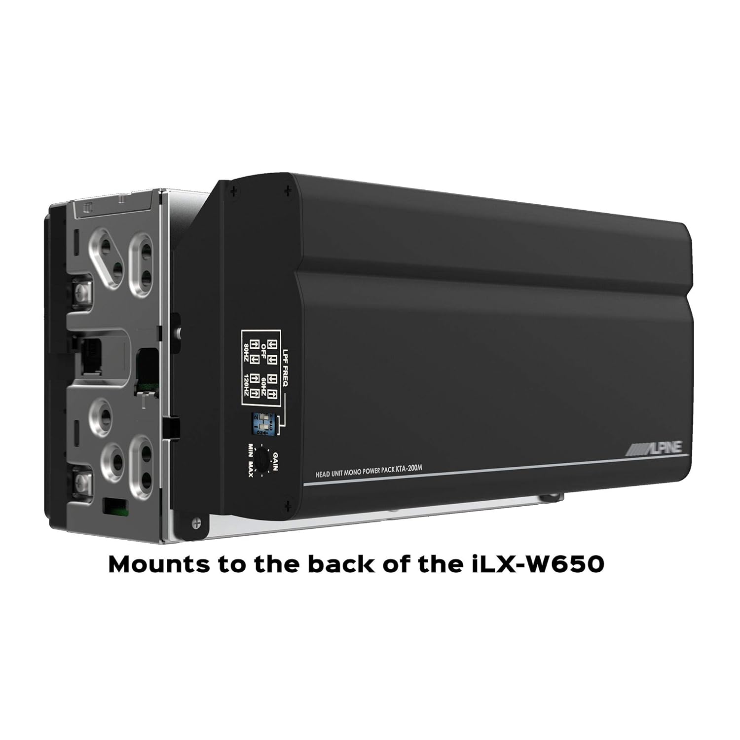 KTA-200M Alpine Power Pack Compact Mono Subwoofer Amplifier 200W