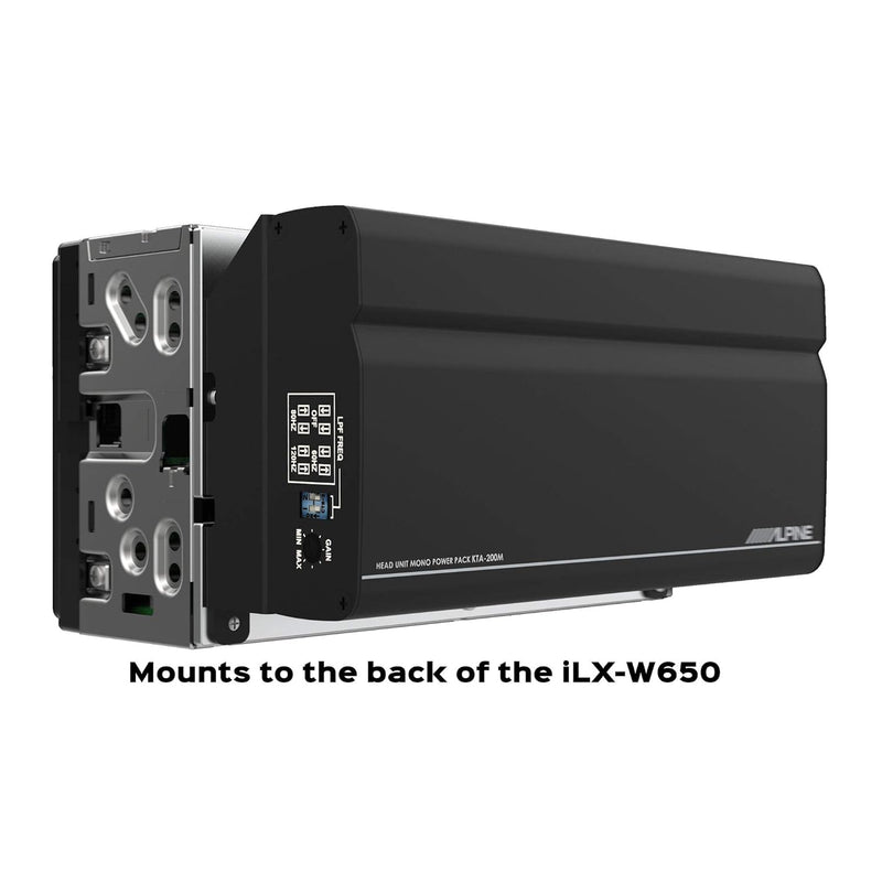 KTA-200M Alpine Power Pack Compact Mono Subwoofer Amplifier 200W RMS at 2-Ohm 400W Peak PowerStack