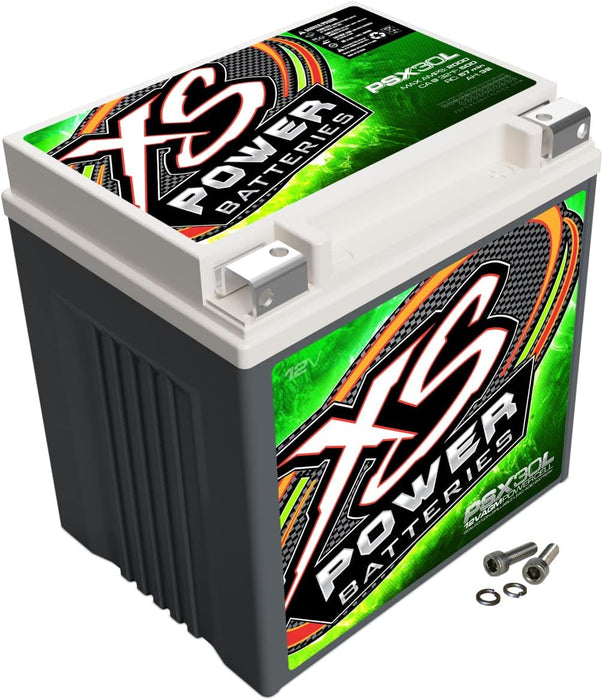 PSX30L XS Power Powersports Battery 12V AGM 32aH 2,000A Max - BCI Group 30L