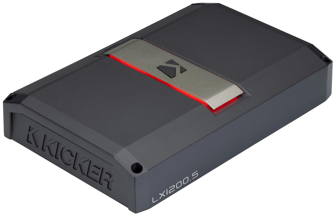 51LX12005 KICKER LX-Series 1200.5 Premium 5-Channel Car Audio Amplifier 125Wx4 4 Ohm, 175Wx4 2 Ohm + Mono 500W 2 Ohm, 700W 1 Ohm