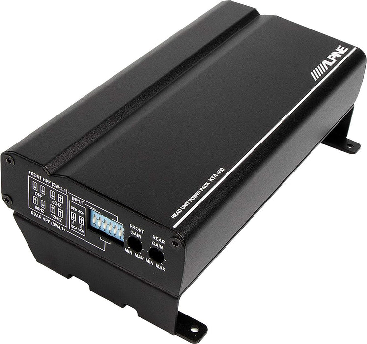KTA-450 Alpine 4-Channel Power Pack Amplifier 45W RMS x 4, at 2 Or 4 Ohms PowerStack
