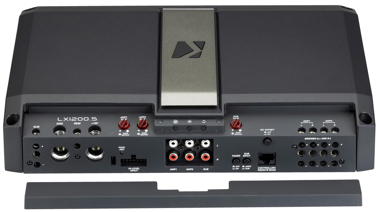 51LX12005 KICKER LX-Series 1200.5 Premium 5-Channel Car Audio Amplifier 125Wx4 4 Ohm, 175Wx4 2 Ohm + Mono 500W 2 Ohm, 700W 1 Ohm