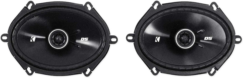 43DSC6804 KICKER DS Series 6x8" Coaxial 2 Way Speakers Factory Upgrade 50W RMS 200W Peak 4 Ohm Car Audio (Pair)