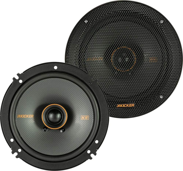 51KSC6504 KICKER KS Series 6.5" 6 1/2 Inch Coaxial 2 Way Speakers 100W RMS 4 Ohm Car Audio (Pair)