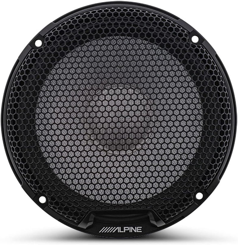 R2-S65C Alpine R-Series 6.5" High-Resolution 2-Way Component Speaker Set w/ 1" Tweeters 100W RMS Car Audio 4 Ohm (Pair)