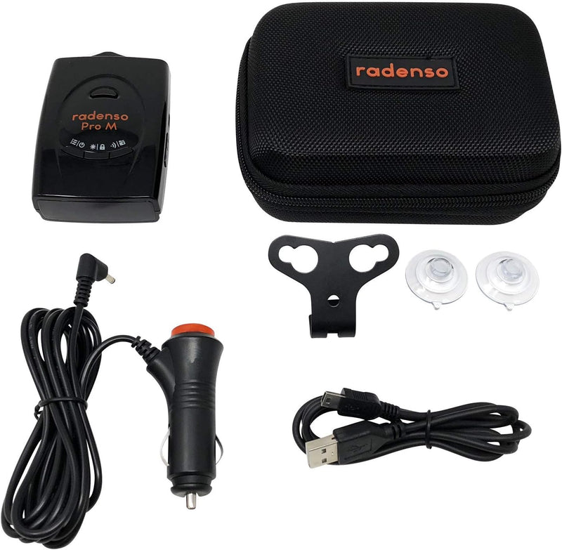 RPM Radenso Pro M Radar Detector with Less False Alerts, Small Size, USA Technical Support, GPS Lockouts